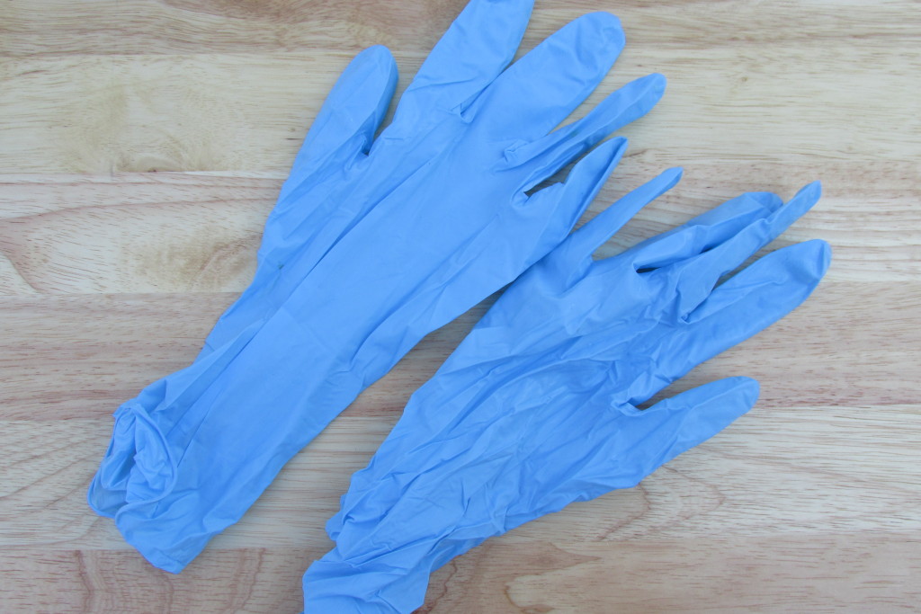 rubber gloves