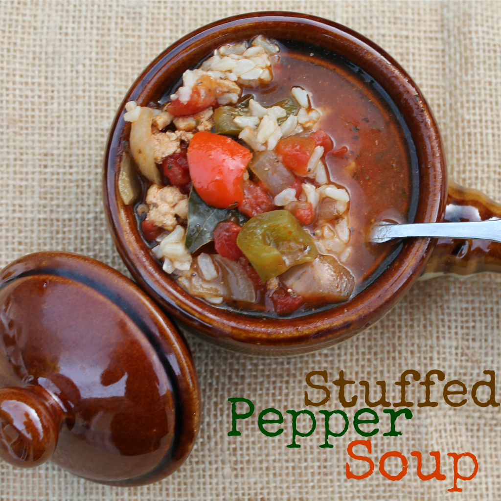 Stuffed Pepper Soup from www.TheCleanCooks.com